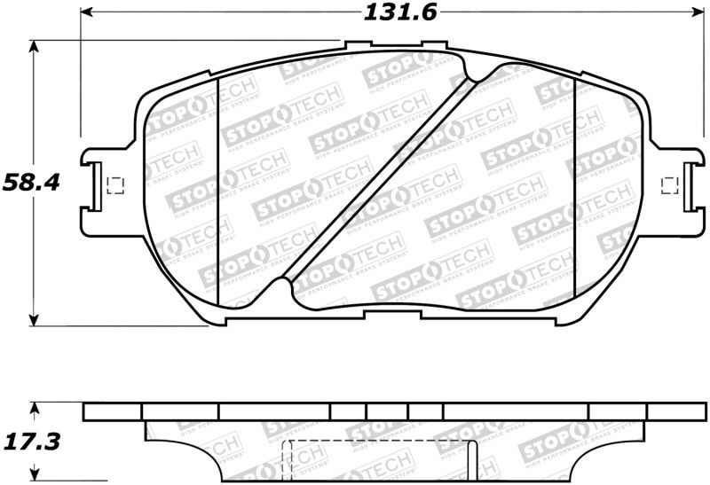 Stoptech Street Brake Pads 308.09081 Image 1