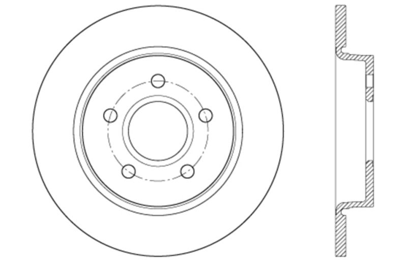 Stoptech Slot & Drill Brake Rotors 127.61099R Image 1