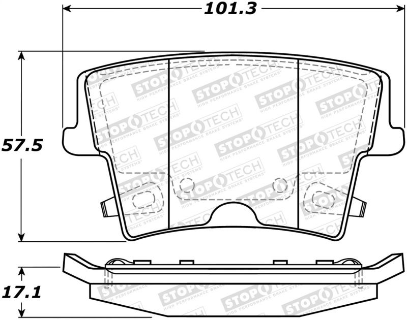 Stoptech Street Brake Pads 305.10570 Image 1