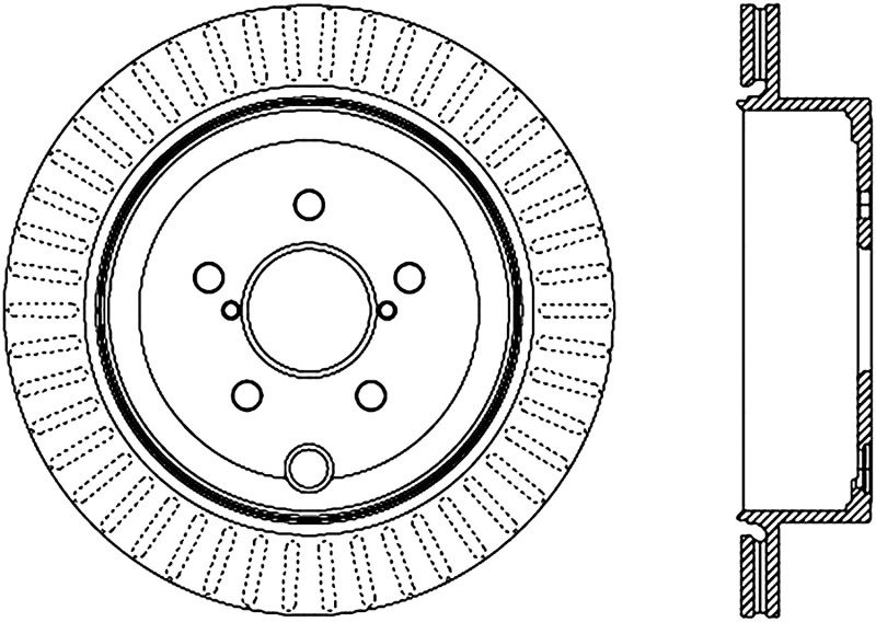 Stoptech Slotted Sport Brake Rotor 126.47031CSR Image 1