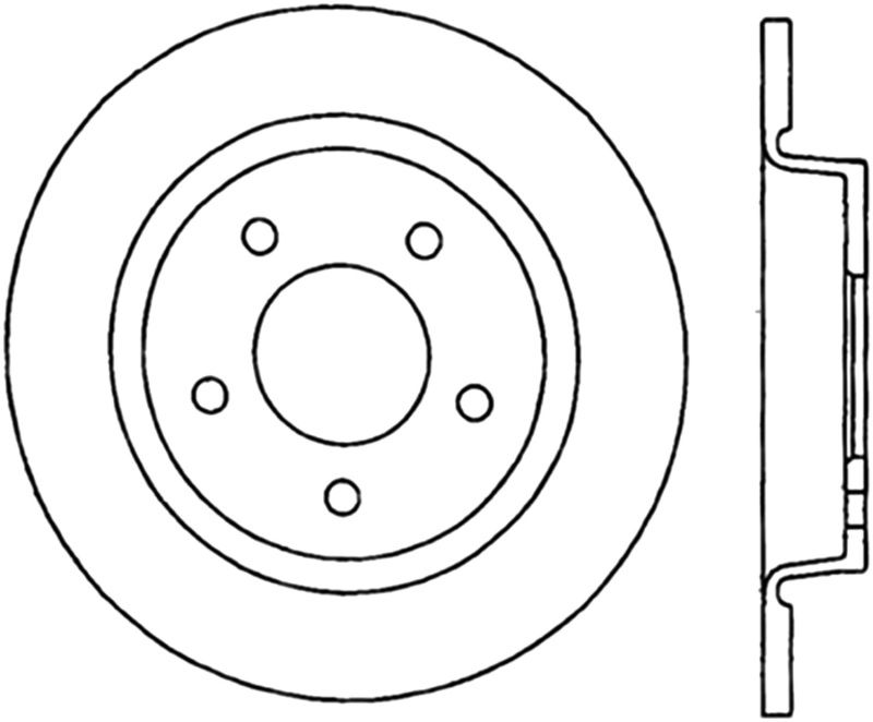 Stoptech Slotted Sport Brake Rotor 126.45067CSR Image 1