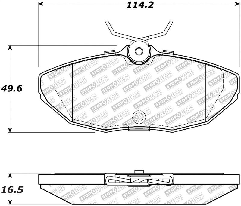 Stoptech Street Brake Pads 305.08060 Image 1