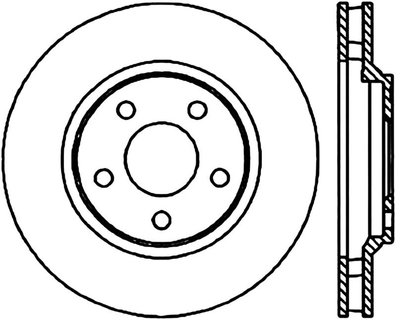 Stoptech Slot & Drill Brake Rotors 127.62055R Image 1