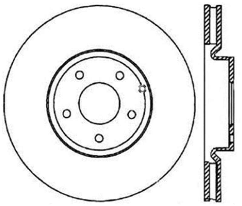 Stoptech Slot & Drill Brake Rotors 127.42079R Image 1