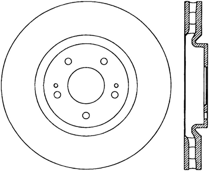 Stoptech Slot & Drill Brake Rotors 127.46064R Image 1