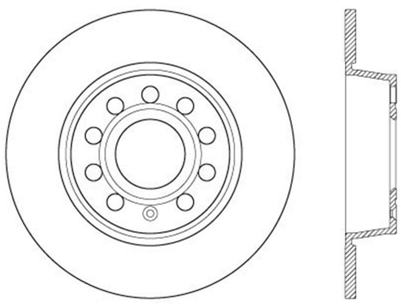 Stoptech Slotted Sport Brake Rotor 126.33131CSL Image 1