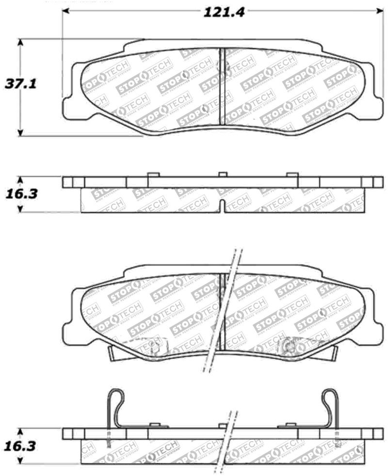 Stoptech Street Brake Pads 308.07320 Image 1