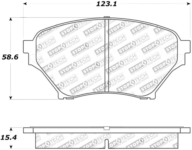 Stoptech Street Brake Pads 308.08900 Image 1