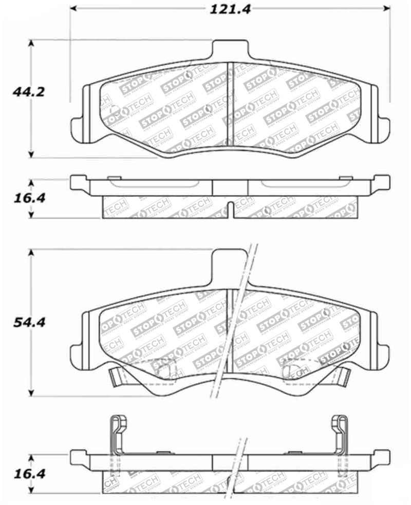 Stoptech Street Brake Pads 308.07500 Image 1