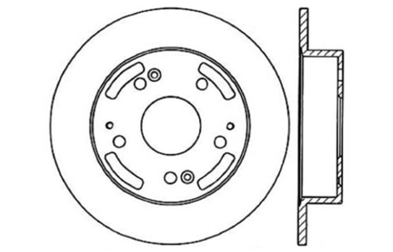 Stoptech Slot & Drill Brake Rotors 127.40042R Image 1