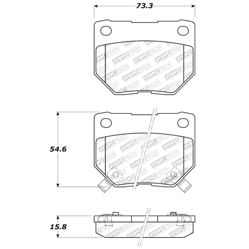 Stoptech Sport Brake Pads 309.04610 Image 1