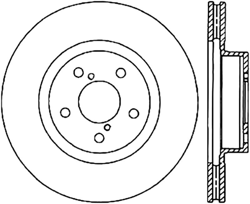 Stoptech Slotted Sport Brake Rotor 126.47021CSL Image 1