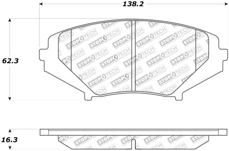 Stoptech Street Brake Pads 308.10090 Image 1