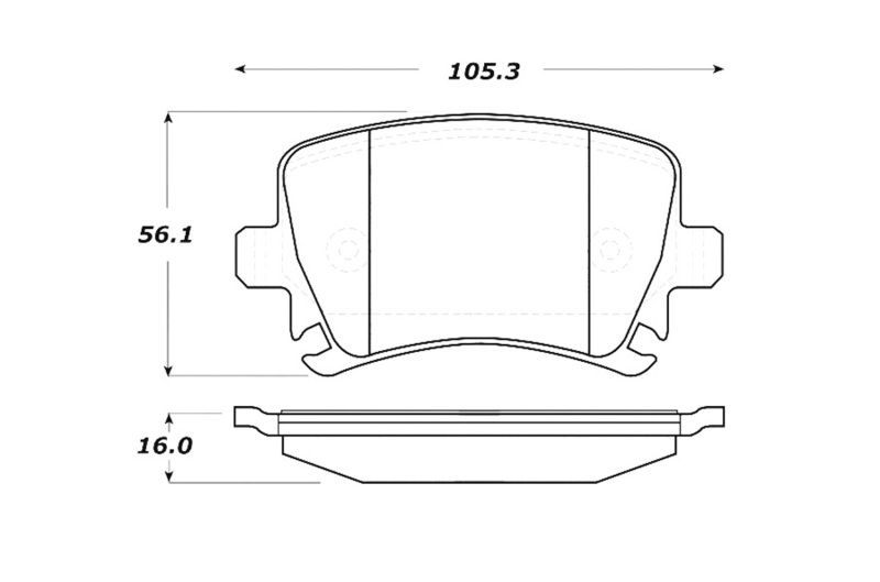 Stoptech Street Brake Pads 308.11080 Image 1