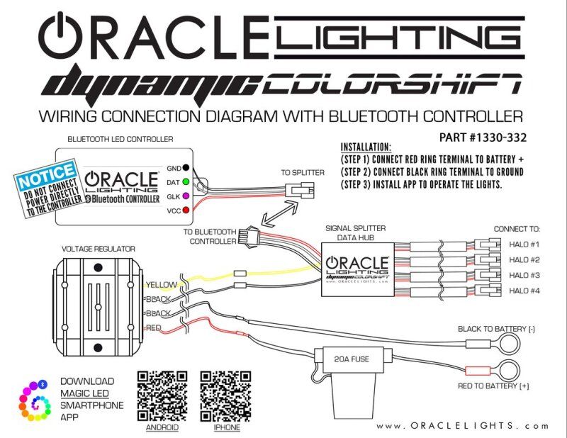 ORACLE Lighting Dynamic ColorSHIFT Kits 2624-332 Image 1