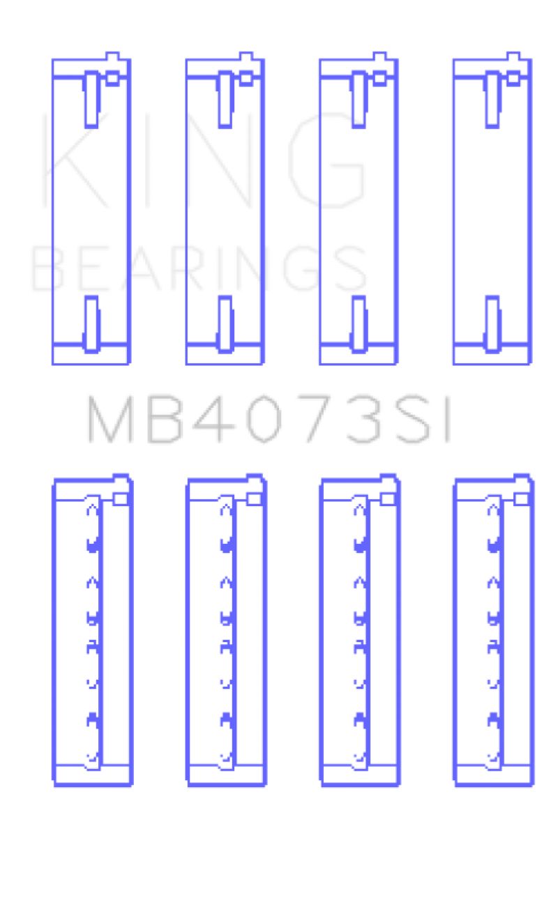 King Engine Bearings Main Bearings MB4073SI Image 1