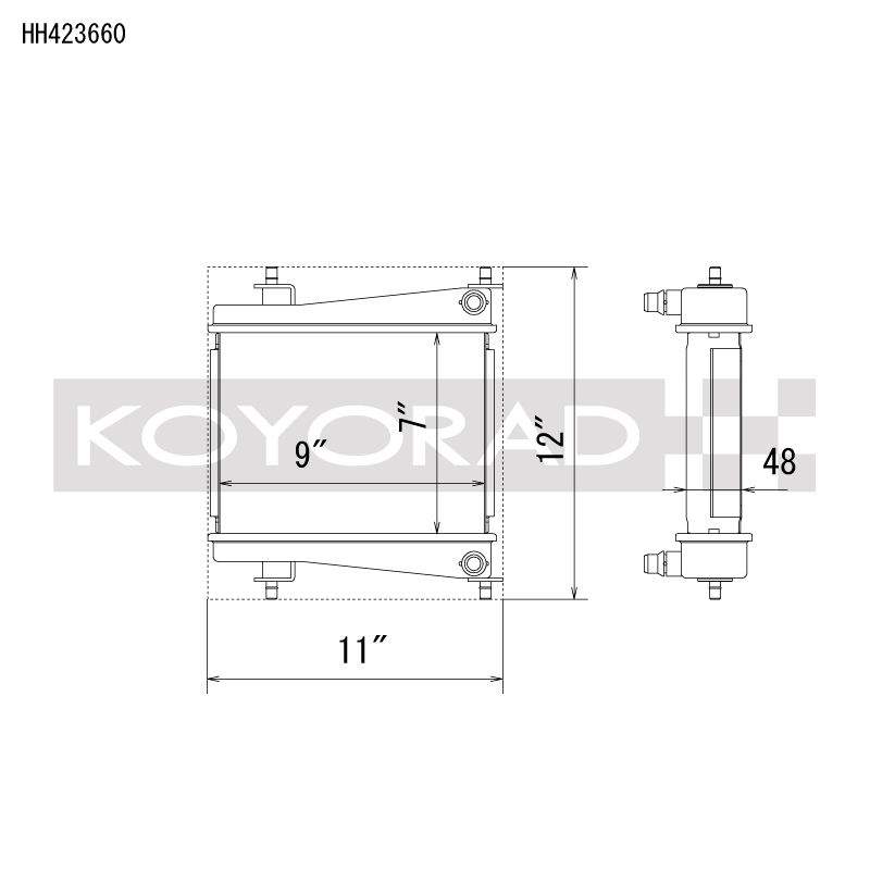 Koyo Racing Radiators HH423660 Image 1