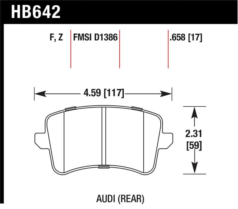 Hawk Performance HPS 5.0 Brake Pad Sets HB642B.658 Image 1