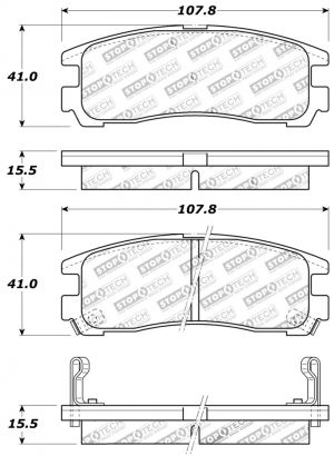 Stoptech Sport Brake Pads 309.03830