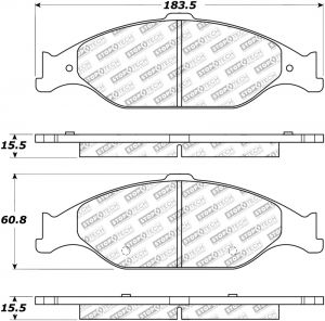 Stoptech Street Brake Pads 305.08040