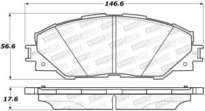 Stoptech Street Brake Pads 308.12110