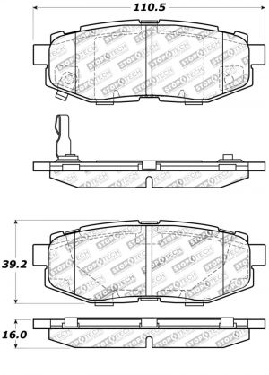 Stoptech Sport Brake Pads 309.11240