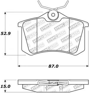 Stoptech Street Brake Pads 308.03400