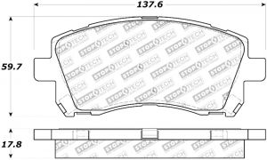 Stoptech Street Brake Pads 308.07210