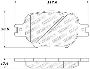 Stoptech Sport Brake Pads 309.08170