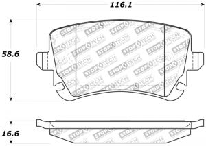 Stoptech Sport Brake Pads 309.10180