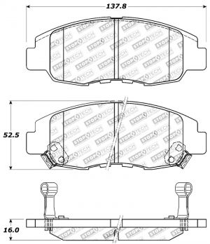 Stoptech Sport Brake Pads 309.07640