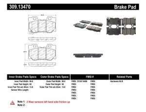 Stoptech Sport Brake Pads 309.13470