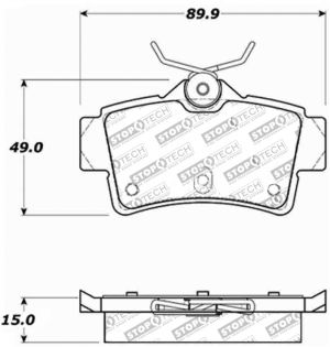 Stoptech Sport Brake Pads 309.06271