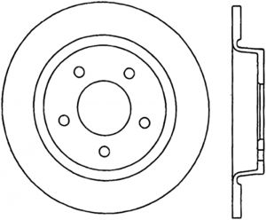 Stoptech Slotted Sport Brake Rotor 126.45067CSR