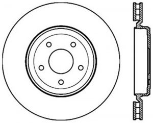 Stoptech Slotted Sport Brake Rotor 126.62103CSR