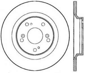 Stoptech Slotted Sport Brake Rotor 126.40050CSR