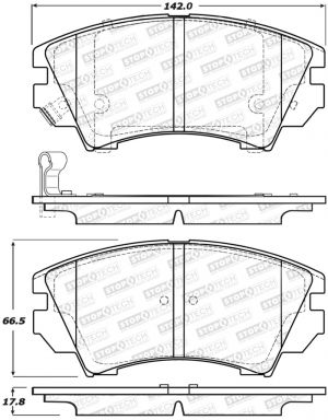 Stoptech Street Brake Pads 308.14040