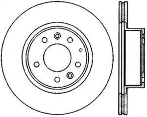 Stoptech Slotted Sport Brake Rotor 126.45051CSR