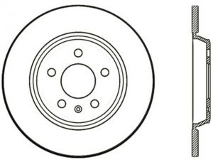 Stoptech Slotted Sport Brake Rotor 126.33127CSR
