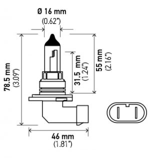 Hella Optilux Xenon Bulb H71070367