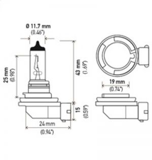 Hella Optilux Xenon Bulb H71071072