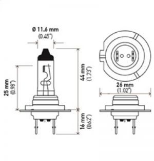 Hella Halogen Bulb H7 2.0TB