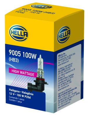 Hella Halogen Bulb 9005 100W