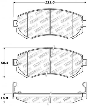 Stoptech Sport Brake Pads 309.04220