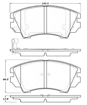 Stoptech Sport Brake Pads 309.14040