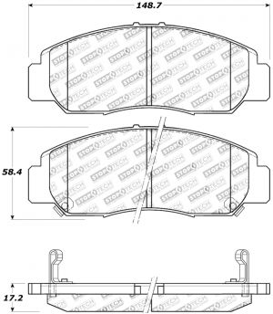 Stoptech Sport Brake Pads 309.09590