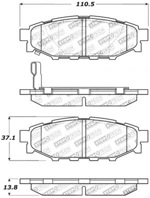 Stoptech Sport Brake Pads 309.11140