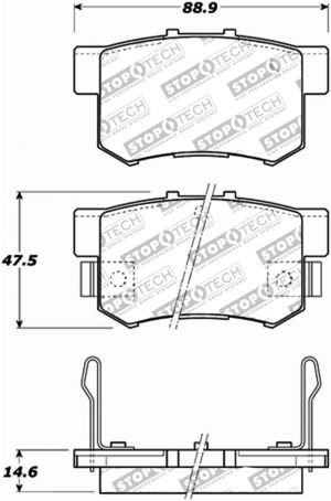 Stoptech Sport Brake Pads 309.05370