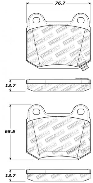 Stoptech Sport Brake Pads 309.09610