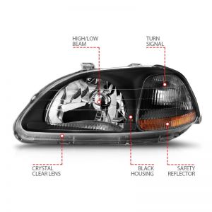 ANZO Crystal Headlights 121067